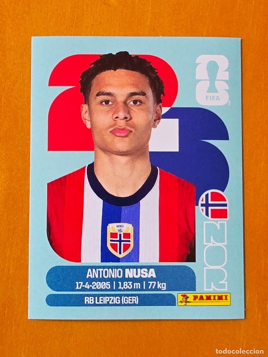 Cromos de F&uacute;tbol: NOR 19 Antonio Nusa, Noruega, Panini FIFA World Cup Mundial 2026 Sticker