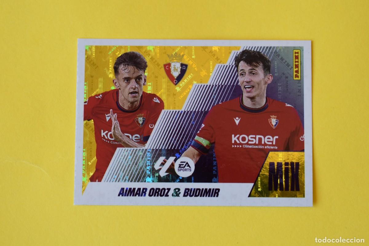 Cromos de F&uacute;tbol: Cromo Liga 25 26. 2025 2026. Aimar Oroz & Budimir. Mix. N. &ordm; 1. Osasuna. Colecciones ESTE. Panini
