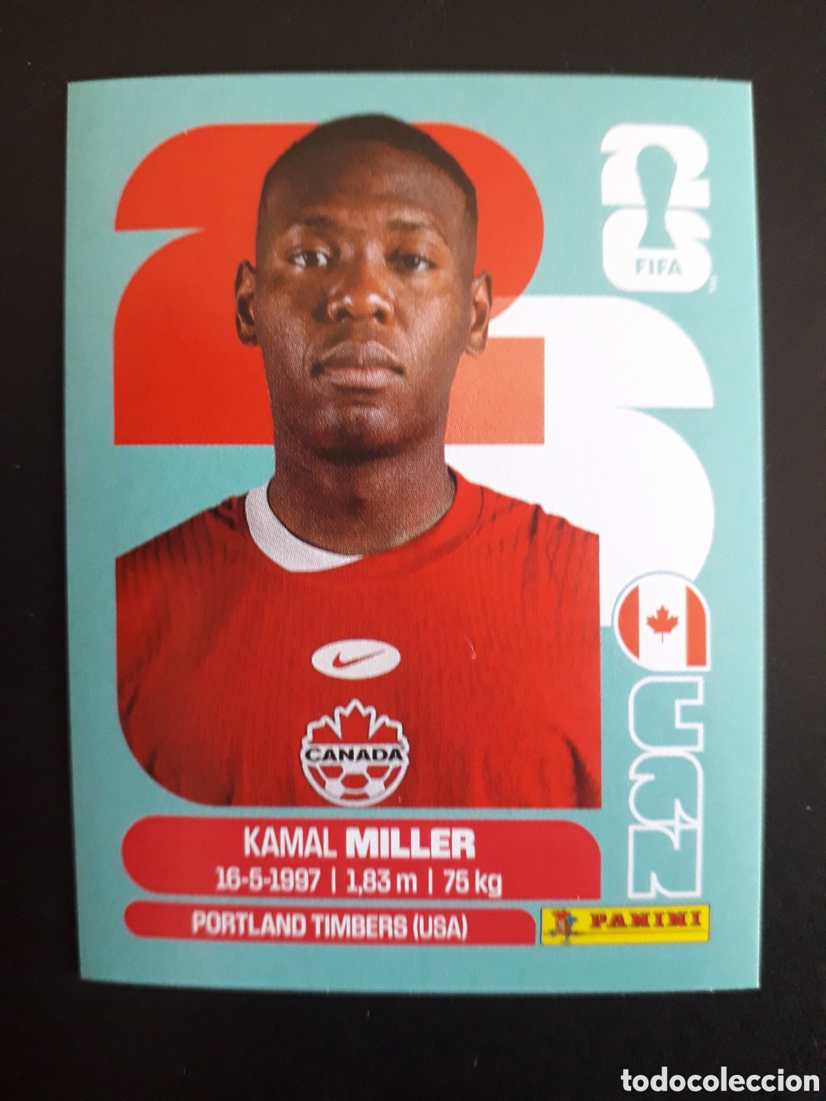 Cromos de F&uacute;tbol: MILLER CANAD&Aacute; CAN 9 MUNDIAL F&Uacute;TBOL 2026 FIFA WORLD CUP PANINI SIN PEGAR PEDIDO M&Iacute;NIMO 3&euro;