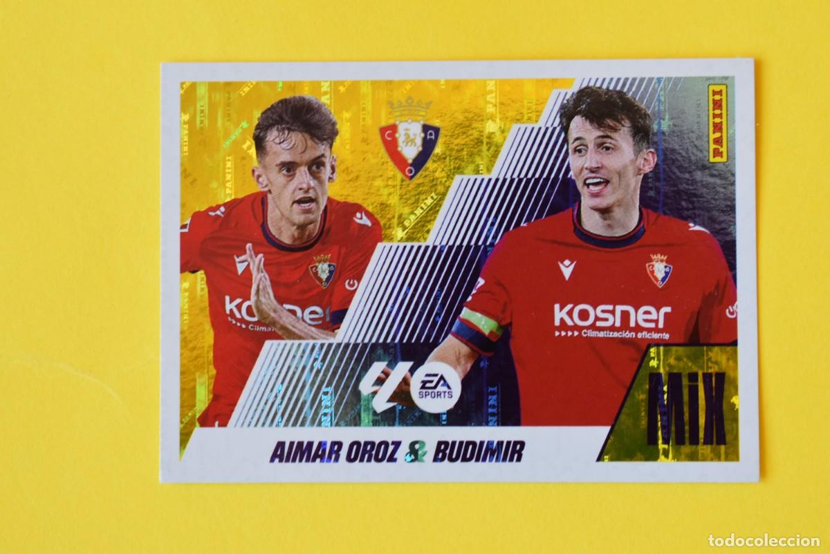 Cromos de F&uacute;tbol: Cromo Liga 25 26. 2025 2026. Aimar Oroz & Budimir. Mix. N. &ordm; 1. Osasuna. Colecciones ESTE. Panini