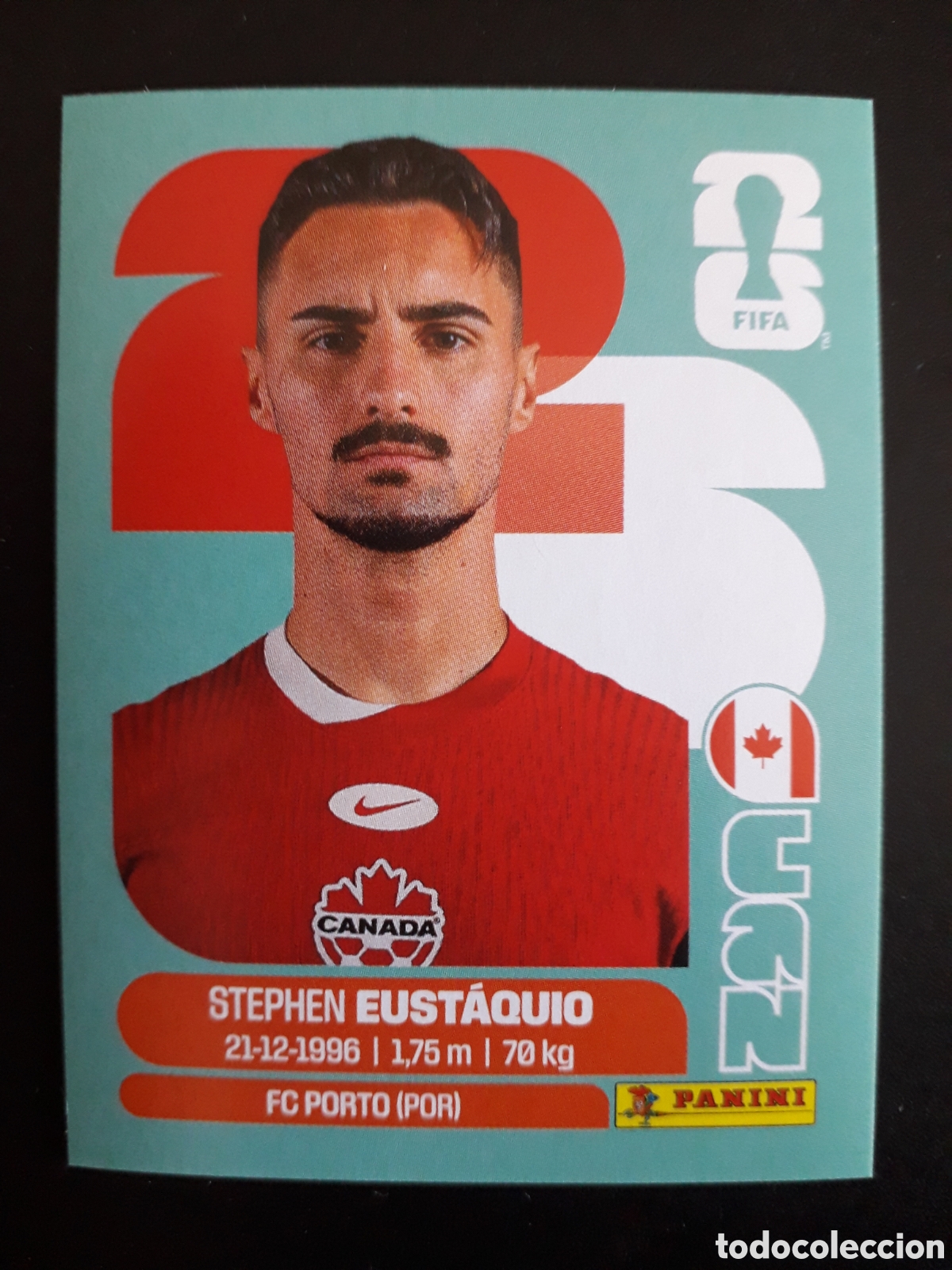 Cromos de F&uacute;tbol: EUST&Aacute;QUIO CANAD&Aacute; CAN 10 MUNDIAL F&Uacute;TBOL 2026 FIFA WORLD CUP PANINI SIN PEGAR PEDIDO M&Iacute;NIMO 3&euro;