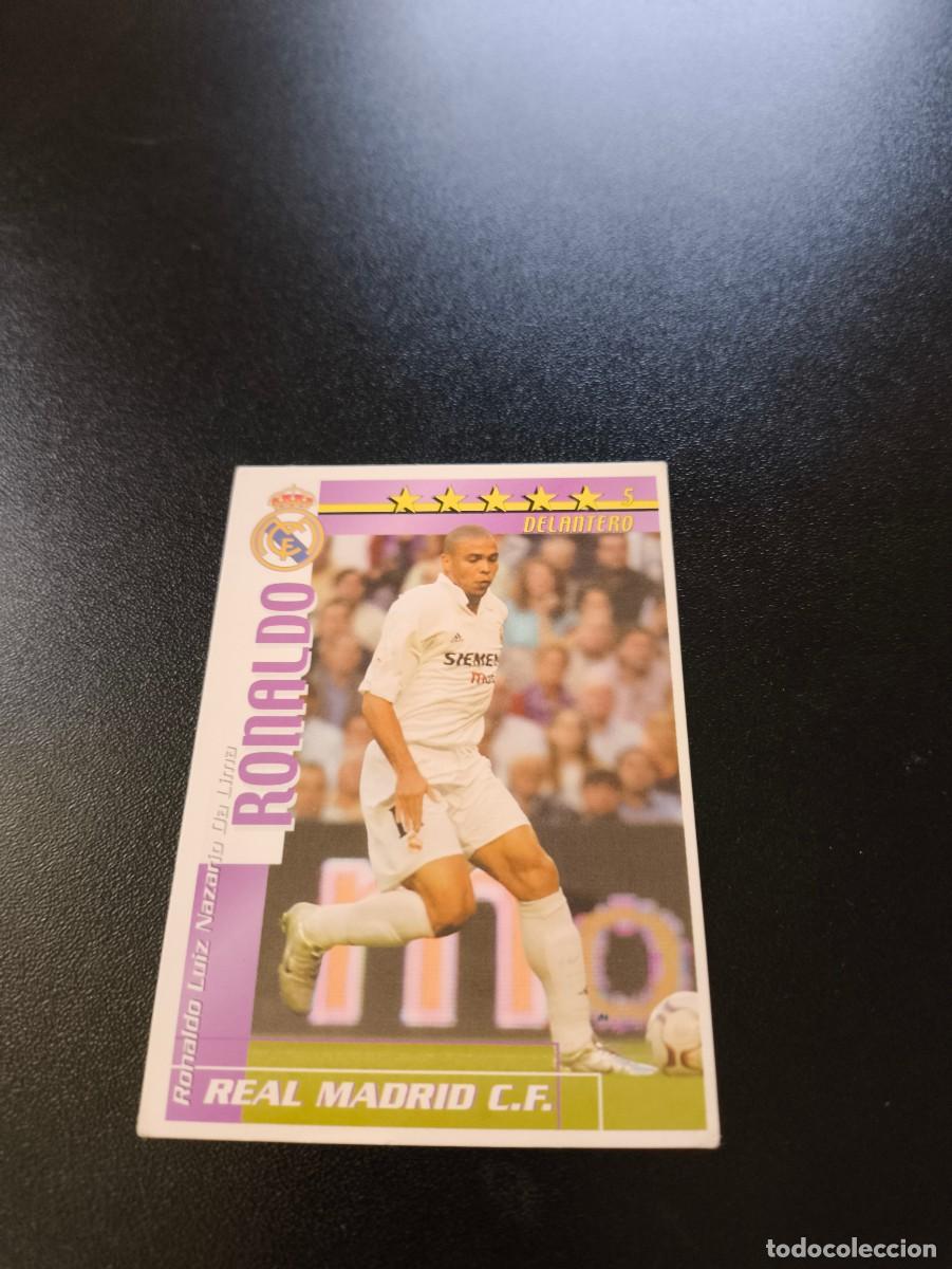 Football Stickers: RONALDO REAL MADRID MATCH TOTAL MAGIC BOX INT 02 03 2002 2003 NO PANINI LIGA ESTE