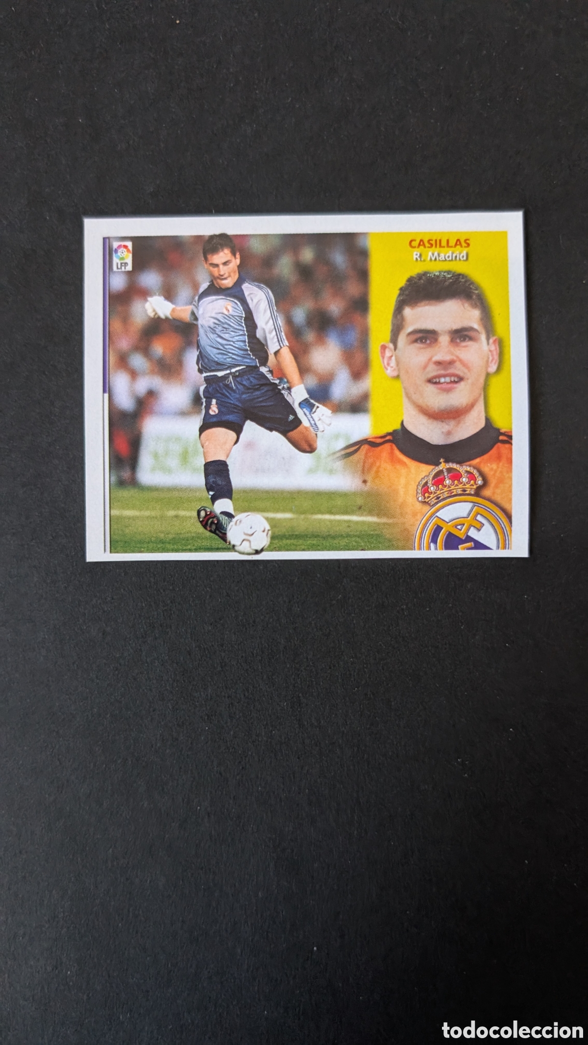 Fu&szlig;ball-Sticker: CASILLAS REAL MADRID LIGA ESTE 2002/03 02 03 RECORTADO