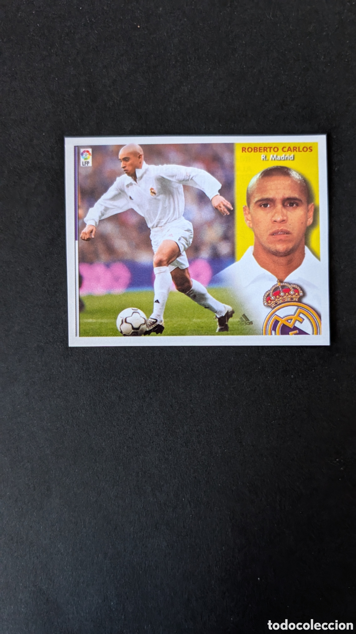 Fu&szlig;ball-Sticker: ROBERTO CARLOS REAL MADRID LIGA ESTE 2002/03 02 03 RECORTADO