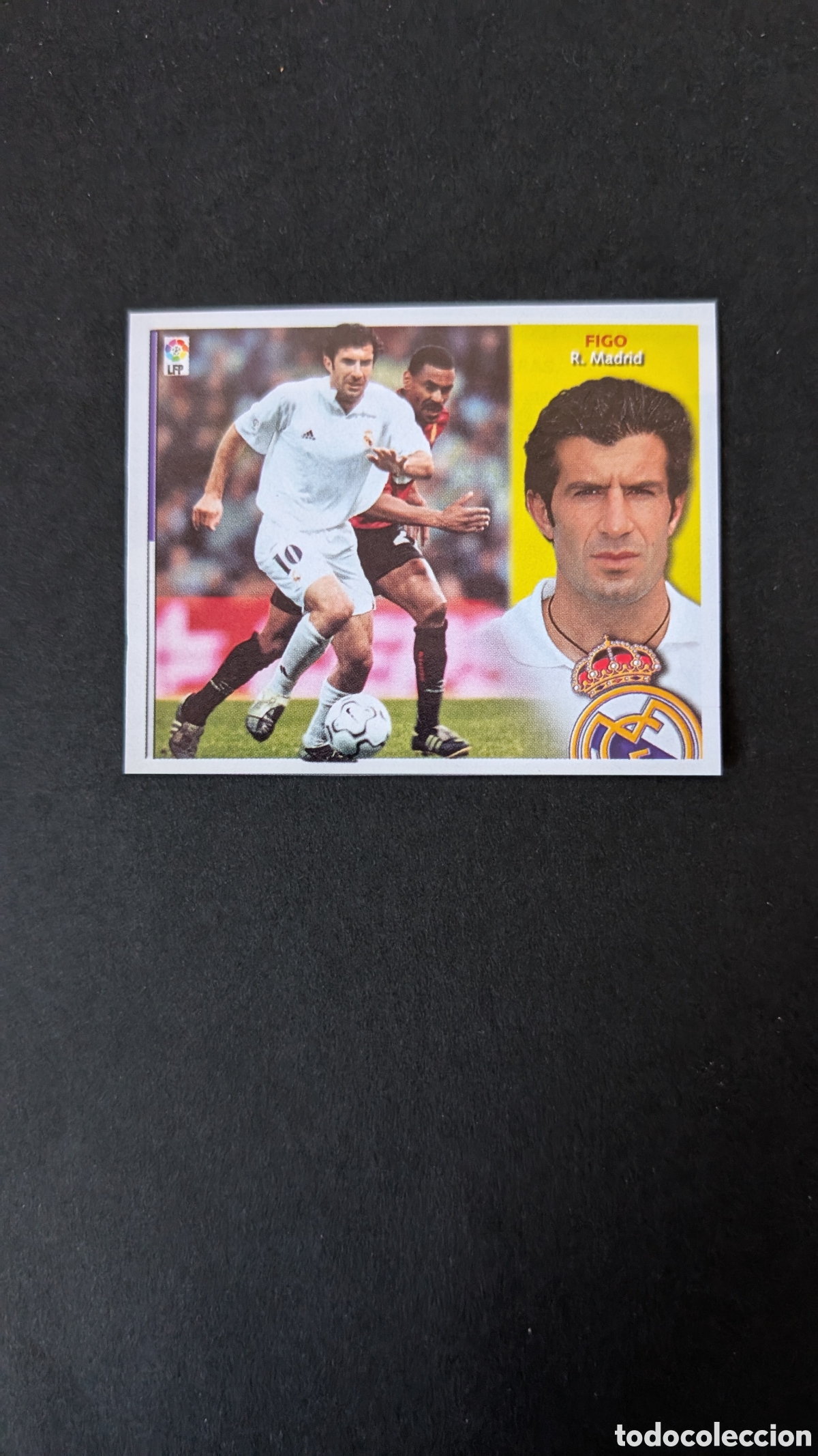 Fu&szlig;ball-Sticker: FIGO REAL MADRID LIGA ESTE 2002/03 02 03 RECORTADO