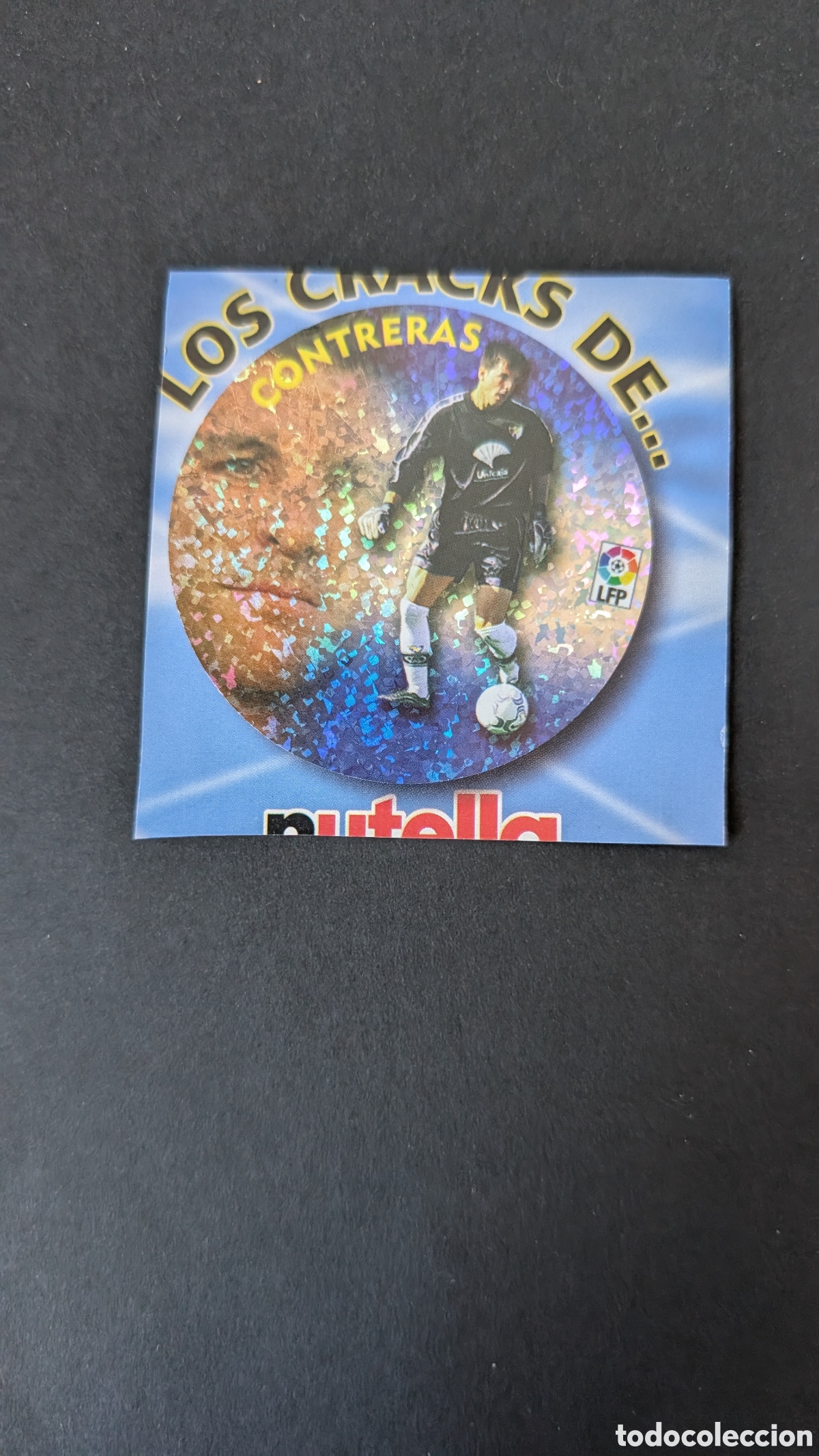 Fu&szlig;ball-Sticker: CONTRERAS MALAGA NUTELLA CRACKS LIGA ESTE 2002/03 02 03 RECORTADO