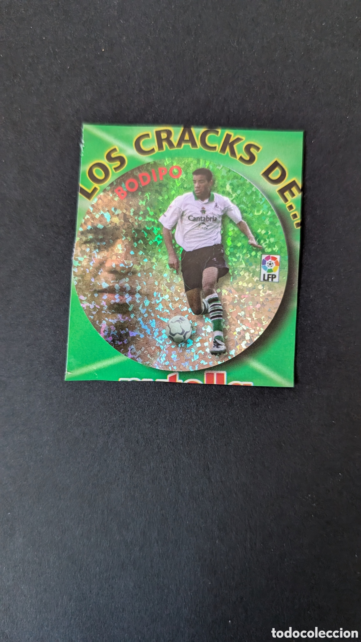 Fu&szlig;ball-Sticker: BODIPO RACING SANTANDER NUTELLA CRACKS LIGA ESTE 2002/03 02 03 RECORTADO