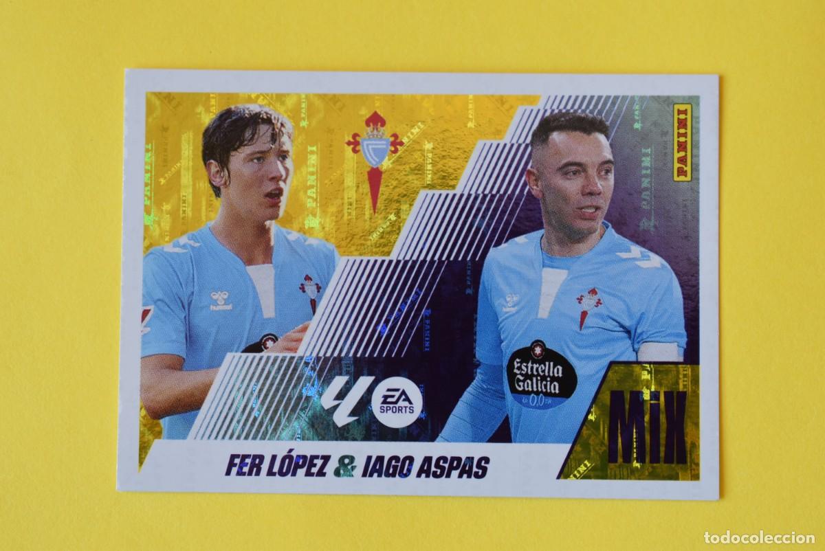 Cartes &agrave; collectionner de Football: Cromo Liga 25 26 2025 2026. Fer L&oacute;pez & Iago Aspas. MIX. N. &ordm; 8. Celta de Vigo. Panini