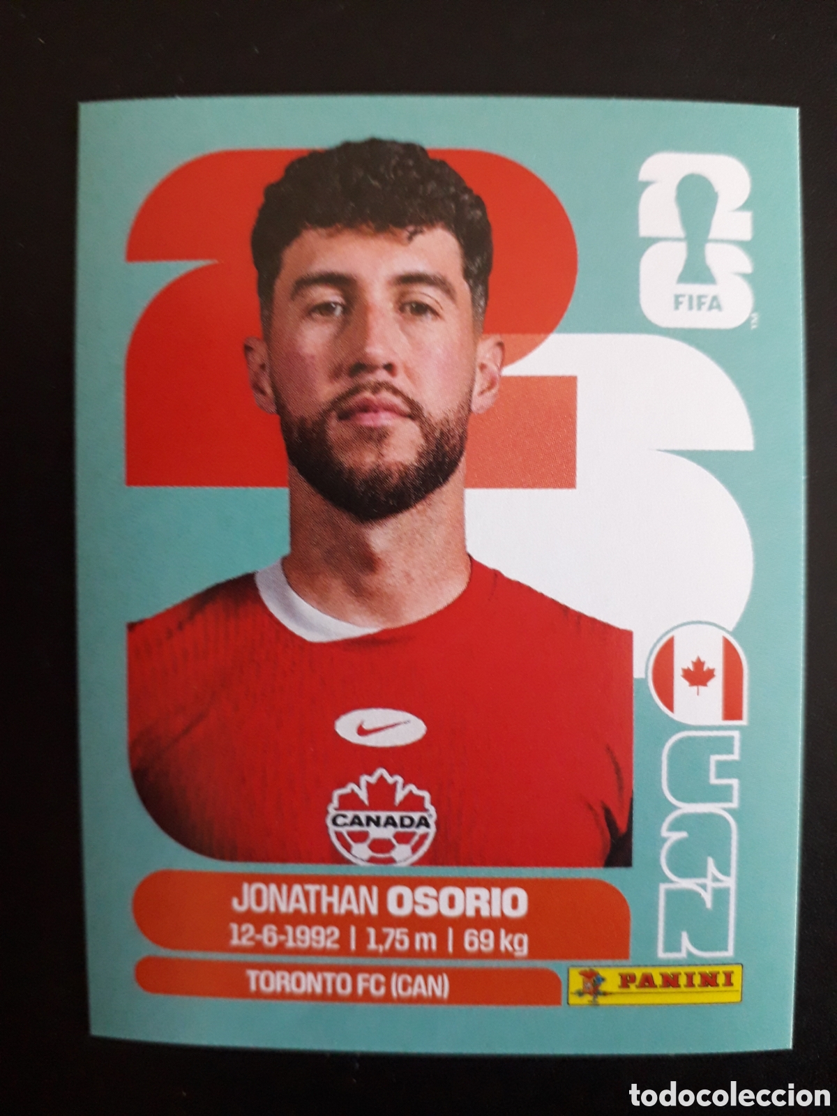 Cartes &agrave; collectionner de Football: OSORIO CANAD&Aacute; CAN 12 MUNDIAL F&Uacute;TBOL 2026 FIFA WORLD CUP PANINI SIN PEGAR PEDIDO M&Iacute;NIMO 3&euro;