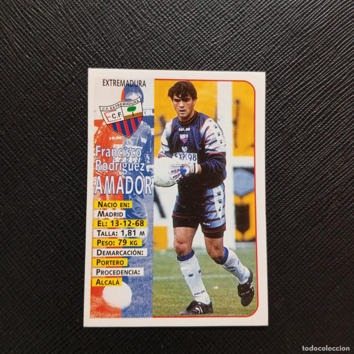 Cartes &agrave; collectionner de Football: 333 AMADOR EXTREMADURA PANINI 1998 1999 CROMO FUTBOL 98 99 - SIN PEGAR - A151 PG19