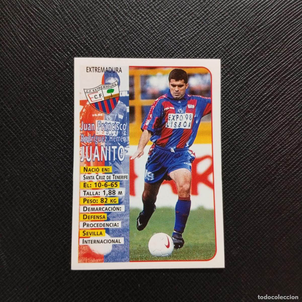 Fu&szlig;ball-Sticker: 335 JUANITO EXTREMADURA PANINI 1998 1999 CROMO FUTBOL 98 99 - SIN PEGAR - A151 PG19