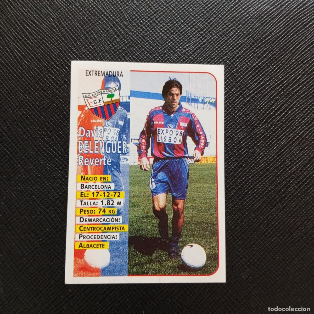 Cromos de F&uacute;tbol: 337 BELENGUER EXTREMADURA PANINI 1998 1999 CROMO FUTBOL 98 99 - SIN PEGAR - A151 PG19