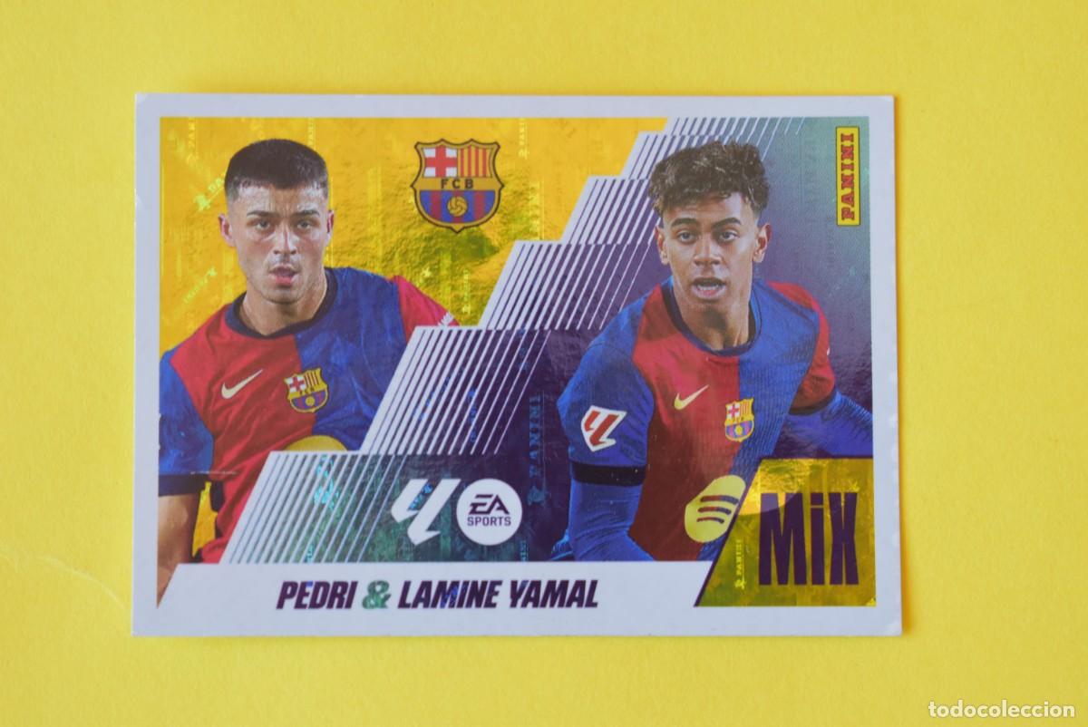 Cromos de F&uacute;tbol: Cromo Liga 25 26. 2025 2026. Pedri & Lamine Yamal. MIX. N. &ordm; 20. Barcelona. Panini. Leer