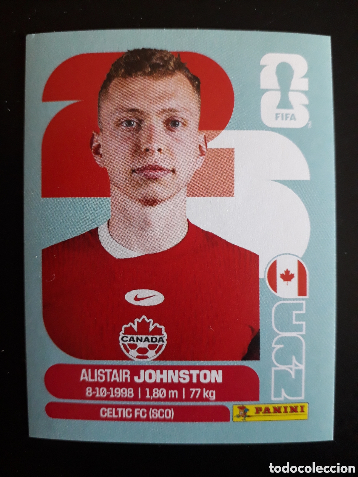 Cromos de F&uacute;tbol: JOHNSTON CANAD&Aacute; CAN 4 MUNDIAL F&Uacute;TBOL 2026 FIFA WORLD CUP PANINI SIN PEGAR PEDIDO M&Iacute;NIMO 3&euro;