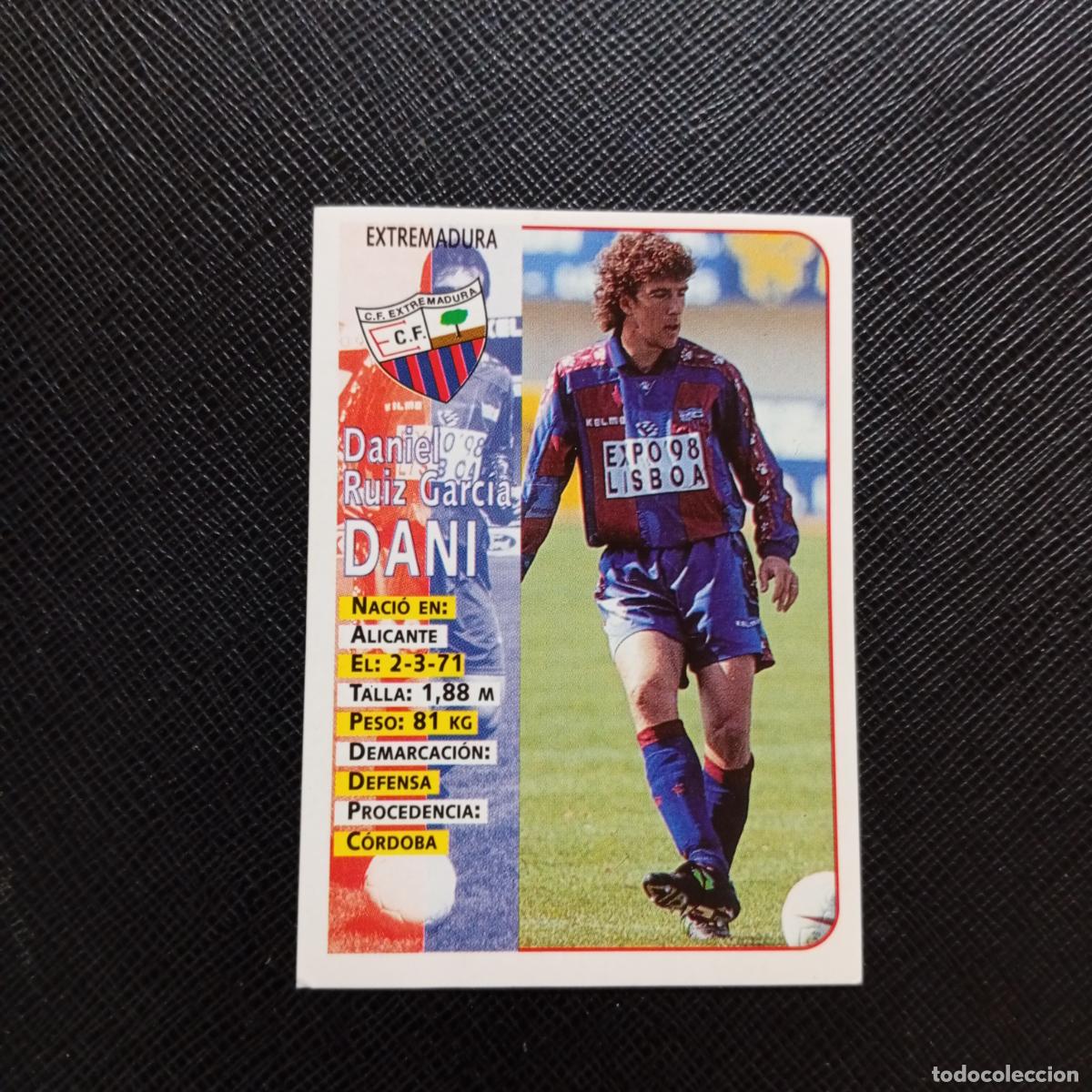 Cromos de F&uacute;tbol: 337 DANI EXTREMADURA PANINI 1998 1999 CROMO FUTBOL 98 99 - SIN PEGAR - A151 PG19