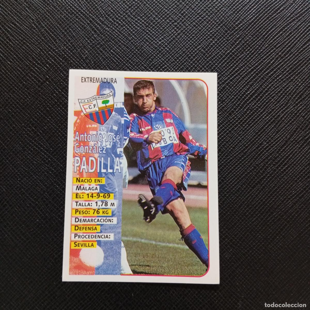 Cromos de F&uacute;tbol: 338 PADILLA EXTREMADURA PANINI 1998 1999 CROMO FUTBOL 98 99 - SIN PEGAR - A151 PG19