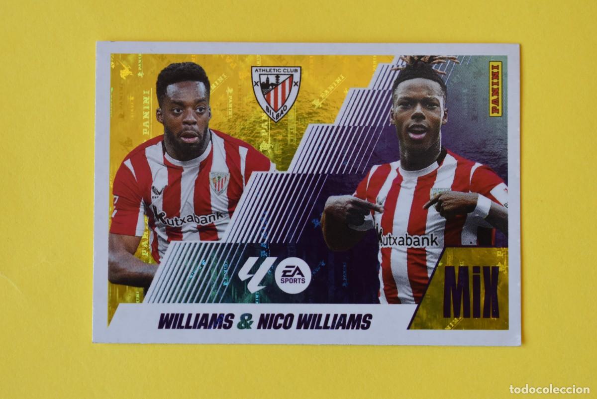 Cromos de F&uacute;tbol: Cromo Liga 25 26 2025 2026. Williams & Nico. MIX. N. &ordm; 23. Athletic de Bilbao. Panini