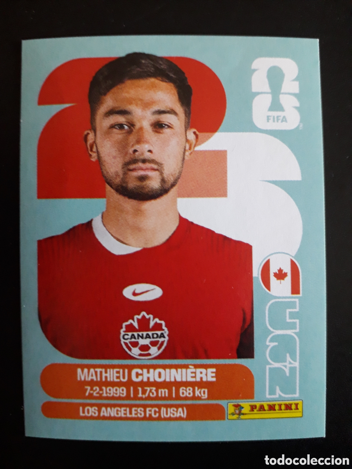 Cromos de F&uacute;tbol: CHOINI&Eacute;RE CANAD&Aacute; CAN 15 MUNDIAL F&Uacute;TBOL 2026 FIFA WORLD CUP PANINI SIN PEGAR PEDIDO M&Iacute;NIMO 3&euro;