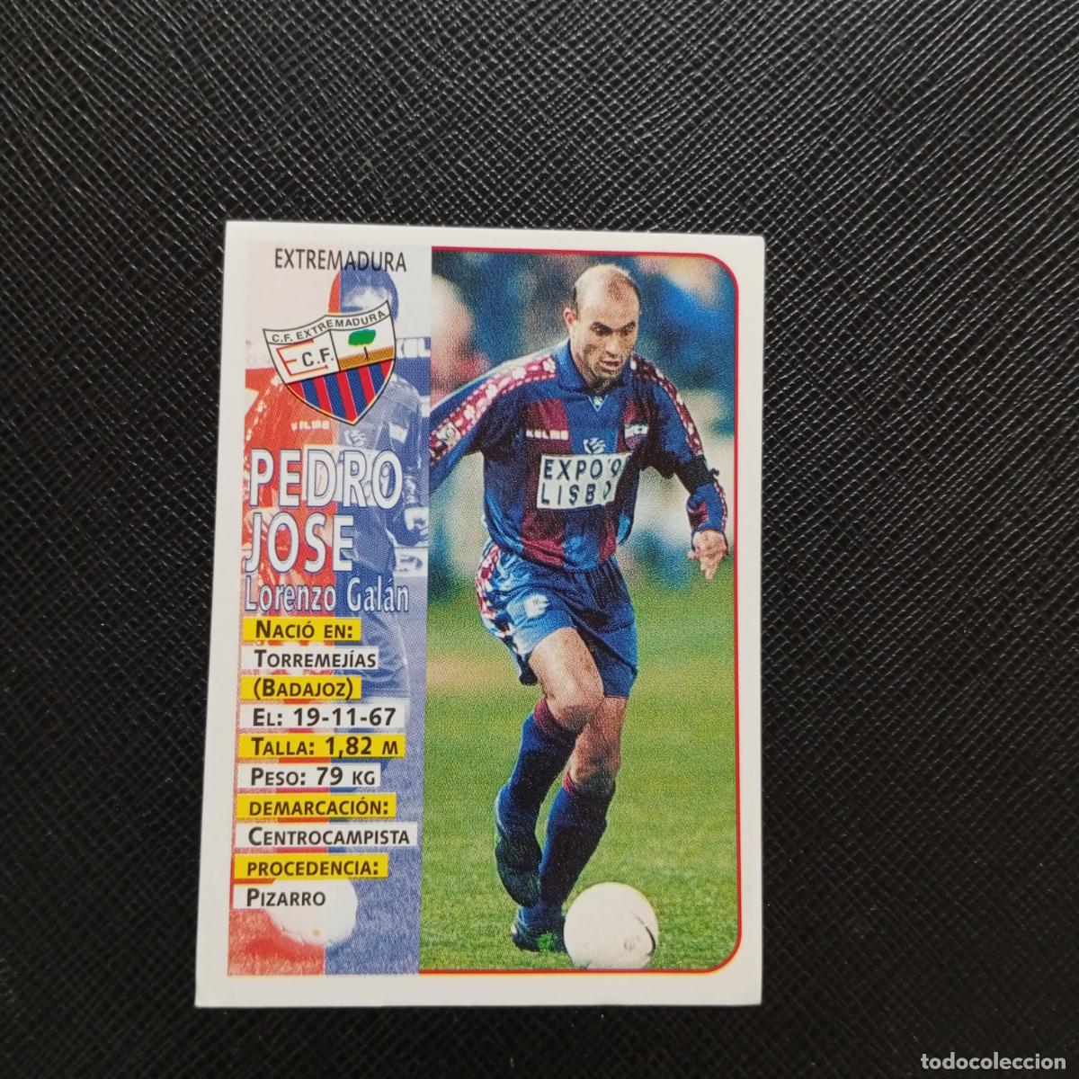 Cartes &agrave; collectionner de Football: 340 PEDRO JOSE EXTREMADURA PANINI 1998 1999 CROMO FUTBOL 98 99 - SIN PEGAR - A151 PG19