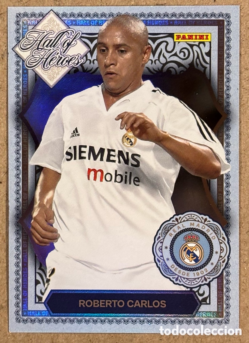 Cromos de F&uacute;tbol: ROBERTO CARLOS (REAL MADRID). CARTA HALL OF HEORES COLECCI&Oacute;N REAL MADRID PANINI CLUB 2025/26.