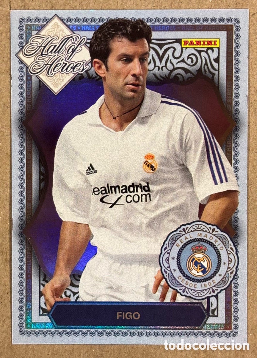 Cromos de F&uacute;tbol: LUIS FIGO (REAL MADRID). CARTA HALL OF HEORES COLECCI&Oacute;N REAL MADRID PANINI CLUB 2025/26.