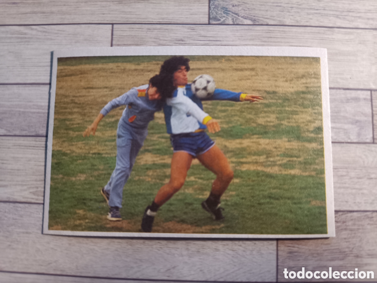 Cromos de F&uacute;tbol: 34 MARADONA MIS ENTRENAMIENTOS &rdquo;SUS DRIBLINGS&rdquo; &rdquo;SUS GOLES&rdquo; CROMOESPORT 1984 1985 LIGA 84 85