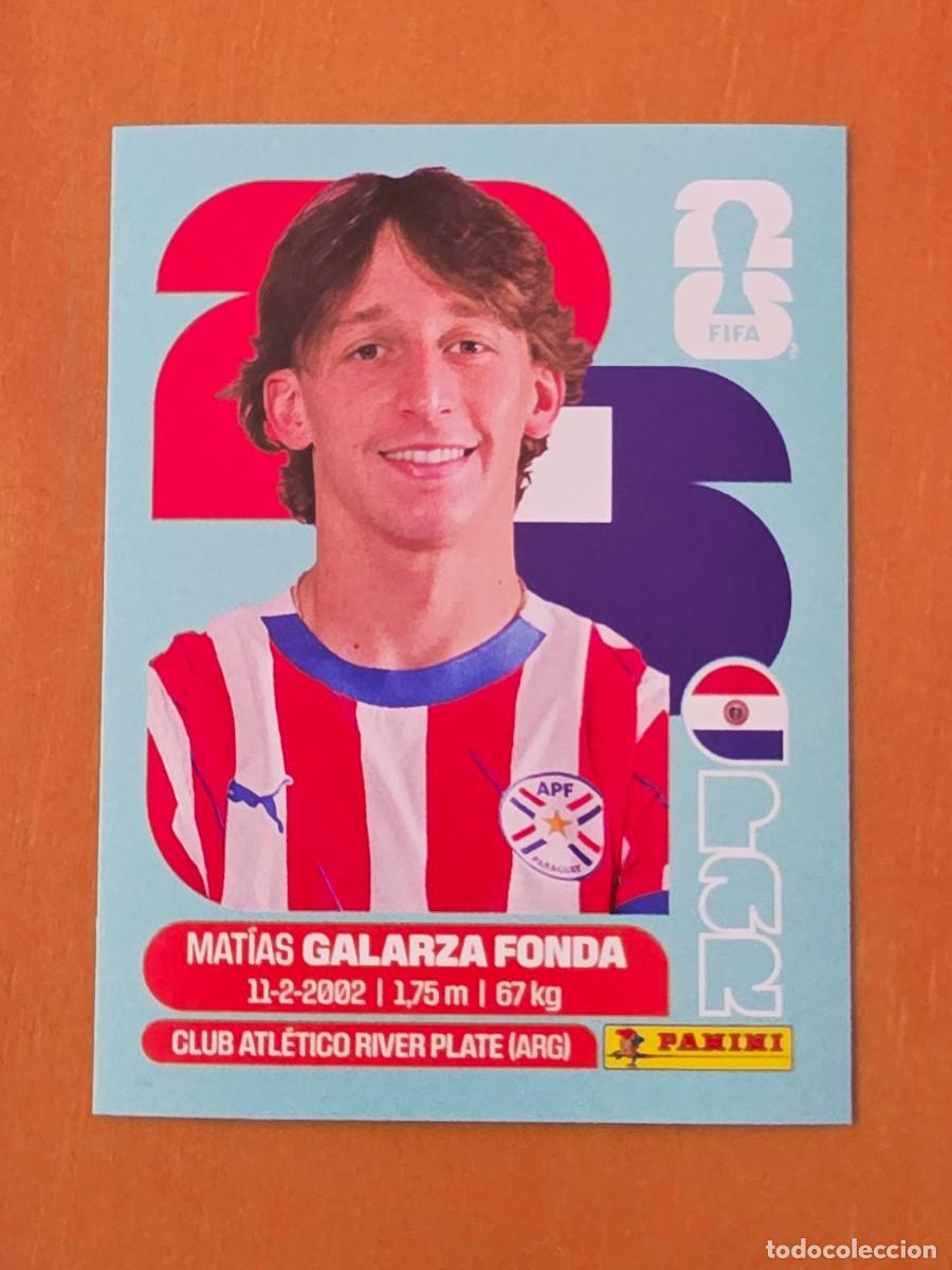 Cromos de F&uacute;tbol: PAR 14 Mat&iacute;as Galarza Fonda, Paraguay, Panini FIFA World Cup Mundial 2026 Sticker