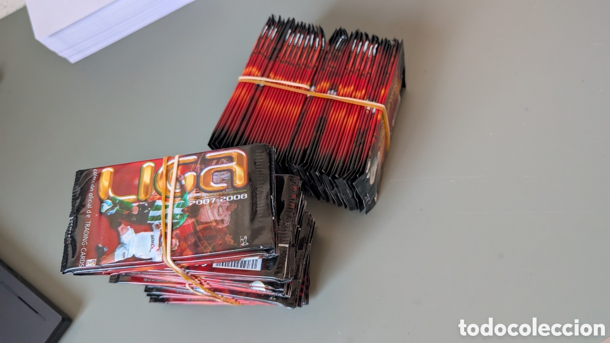 Football Stickers: LOTE 100 SOBRES SIN ABRIR EDICIONES ESTADIO LIGA 2007/08 07 08 NUNCA ABIERTOS