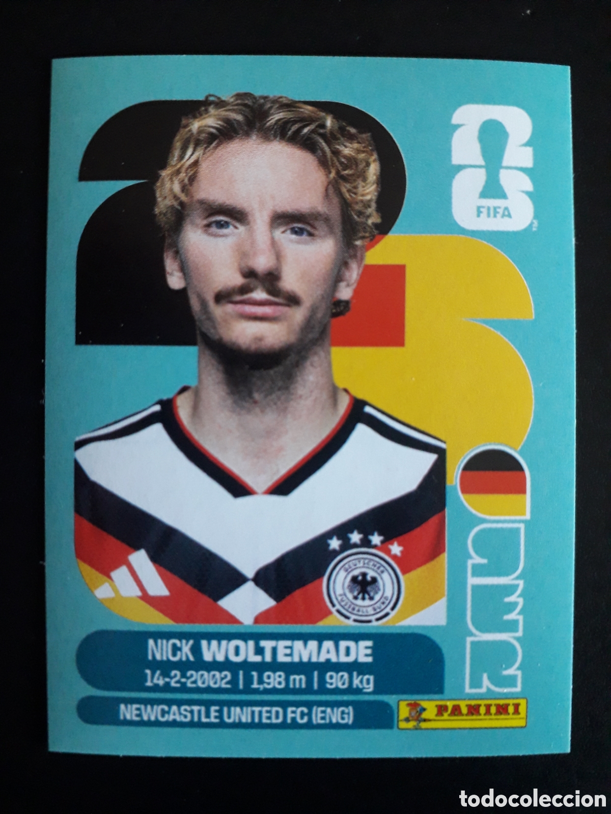 Cromos de F&uacute;tbol: WOLTEMADE ALEMANIA GER 20 MUNDIAL F&Uacute;TBOL 2026 FIFA WORLD CUP PANINI SIN PEGAR PEDIDO M&Iacute;NIMO 3&euro;