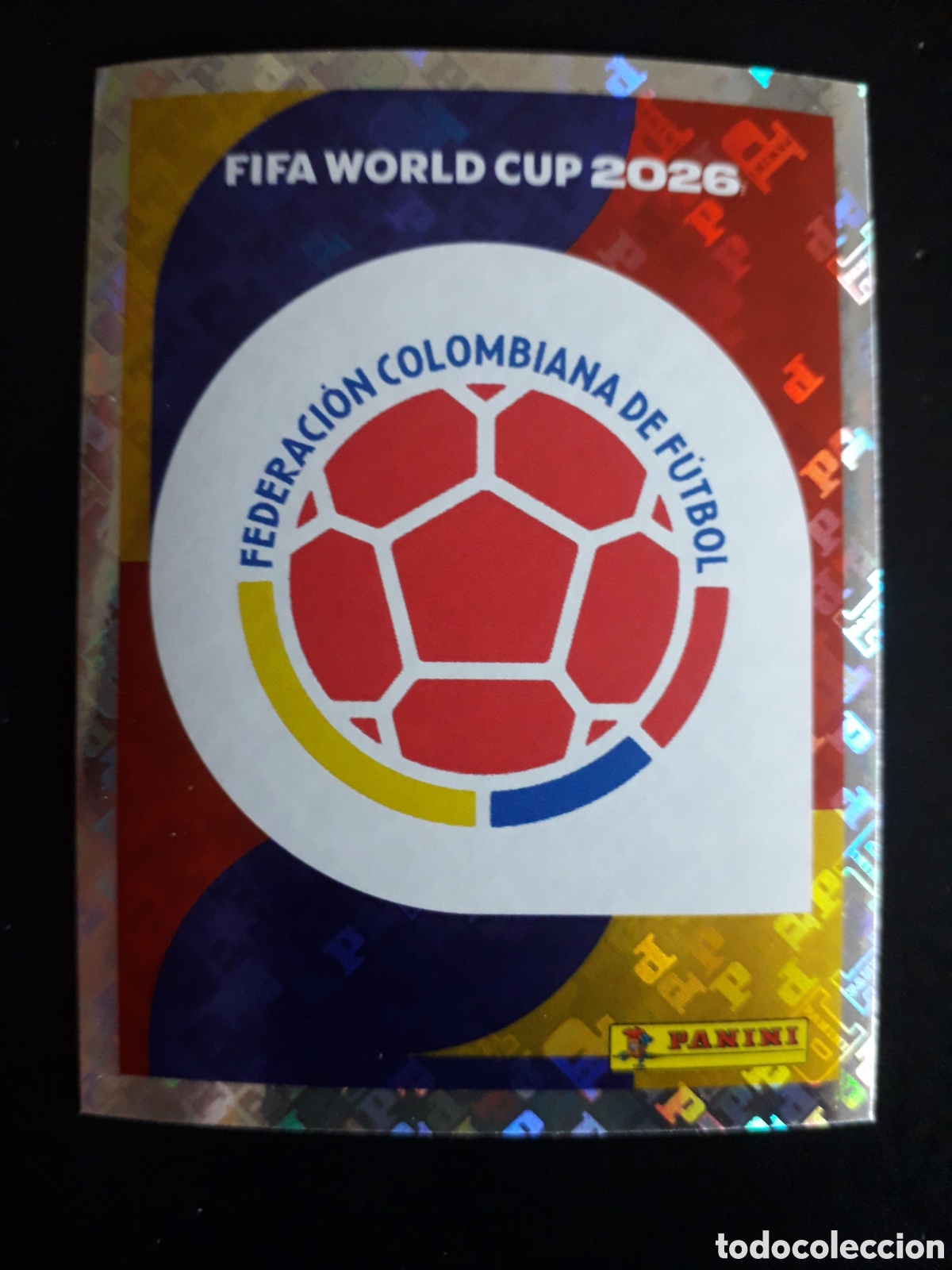 Cartes &agrave; collectionner de Football: ESCUDO COLOMBIA COL 1 MUNDIAL F&Uacute;TBOL 2026 FIFA WORLD CUP PANINI SIN PEGAR PEDIDO M&Iacute;NIMO 3&euro;.