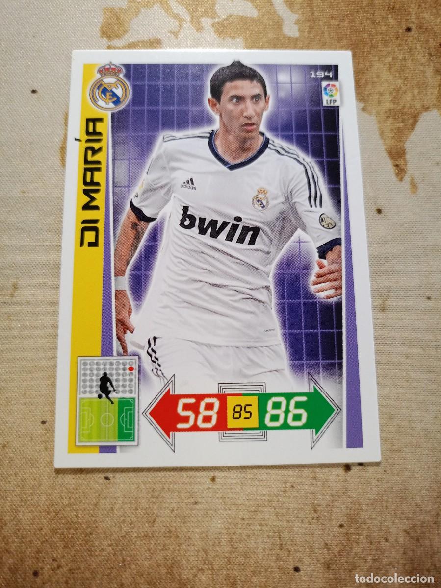 Cromos de F&uacute;tbol: Real Madrid 194 DI MAR&Iacute;A Adrenalyn 2012-13