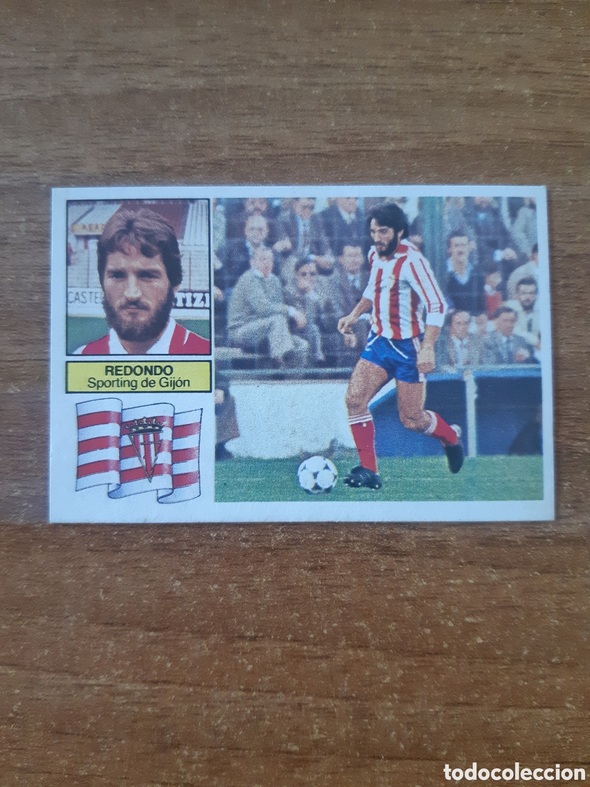 Fu&szlig;ball-Sticker: Redondo (Sporting Gij&oacute;n) liga 82-83 ESTE. Nunca pegado, sin pegar