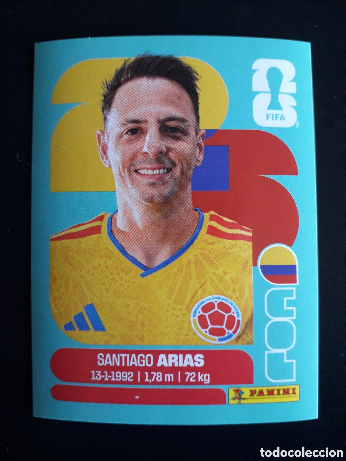 Cromos de F&uacute;tbol: ARIAS COLOMBIA COL 9 MUNDIAL F&Uacute;TBOL 2026 FIFA WORLD CUP PANINI SIN PEGAR PEDIDO M&Iacute;NIMO 3&euro;