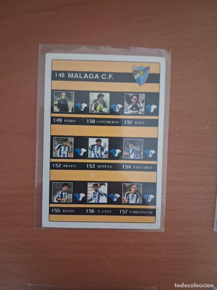 Cromos de F&uacute;tbol: Fichas de la Liga de Mundicromo 2001 2002 01 02 Malaga CF 168 Indice
