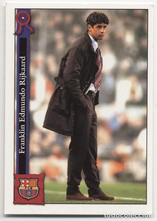 Cromos de F&uacute;tbol: F.C. BARCELONA FRANK RIJKAARD N&ordm; 4 MUNDICROMO LAS FICHAS DE LA LIGA 2005 2006 05 06