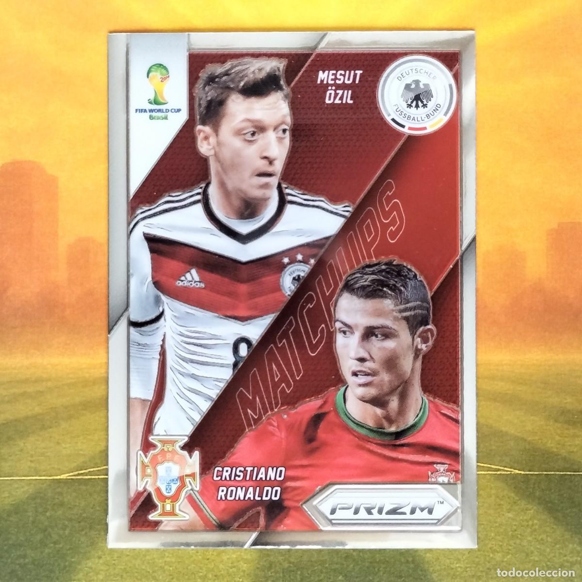 Cromos de F&uacute;tbol: 15 Cristiano Ronaldo - Ozil | Portugal - Alemania Prizm Fifa World Cup Brasil 2014