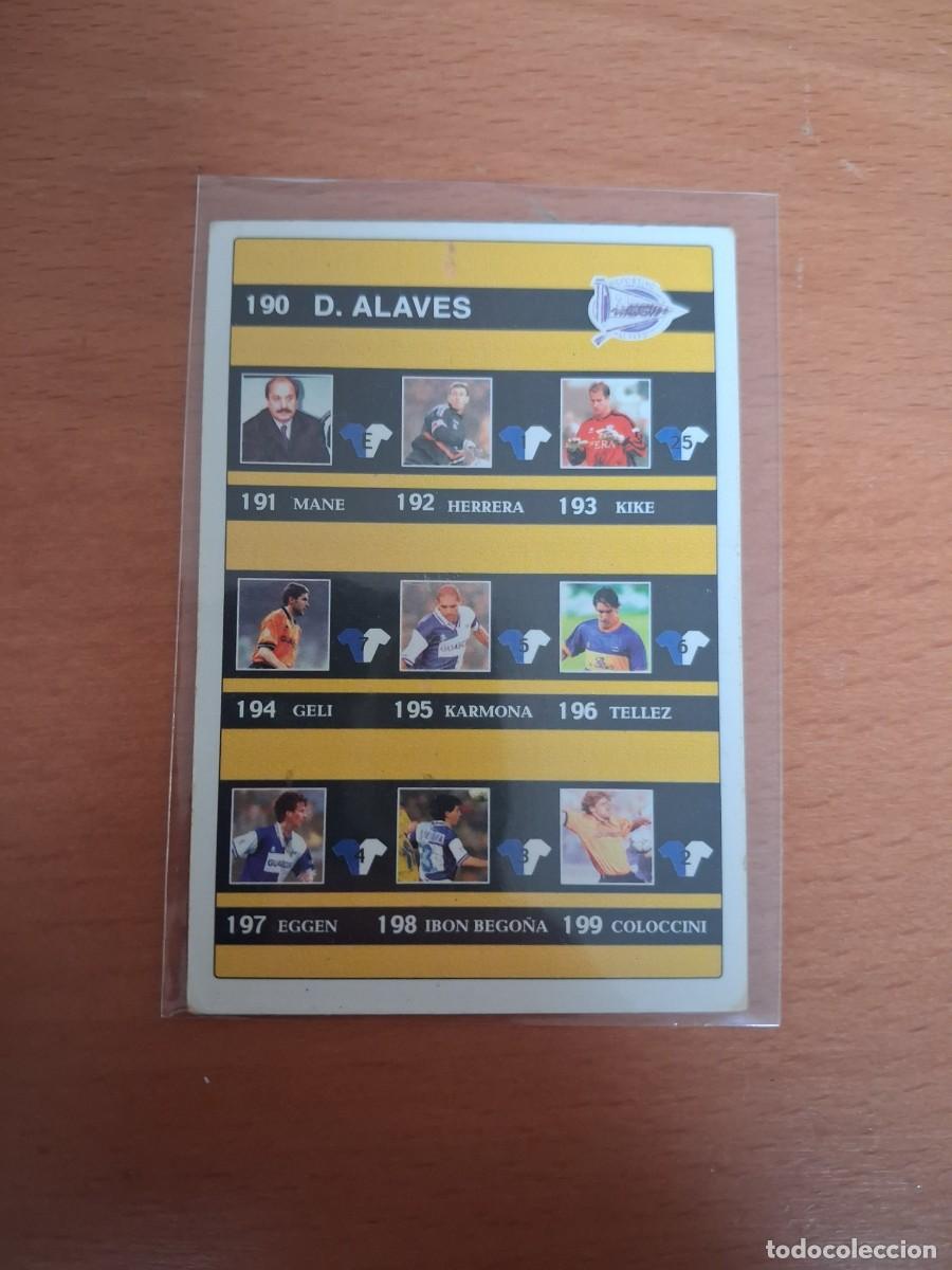 Cromos de F&uacute;tbol: Fichas de la Liga de Mundicromo 2001 2002 01 02 Deportivo Alaves 210 Indice