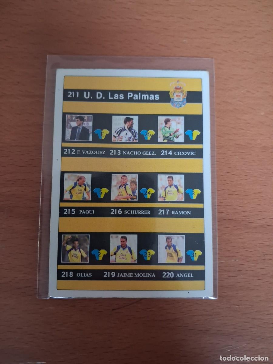 Football Stickers: Fichas de la Liga de Mundicromo 2001 2002 01 02 UD Las Palmas 231 Indice