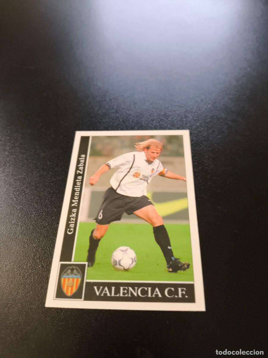 Cromos de F&uacute;tbol: 99 MENDIETA BAJA VALENCIA CROMO DE F&Uacute;TBOL FICHAS LIGA 2001 2002 MUNDICROMO 01 02