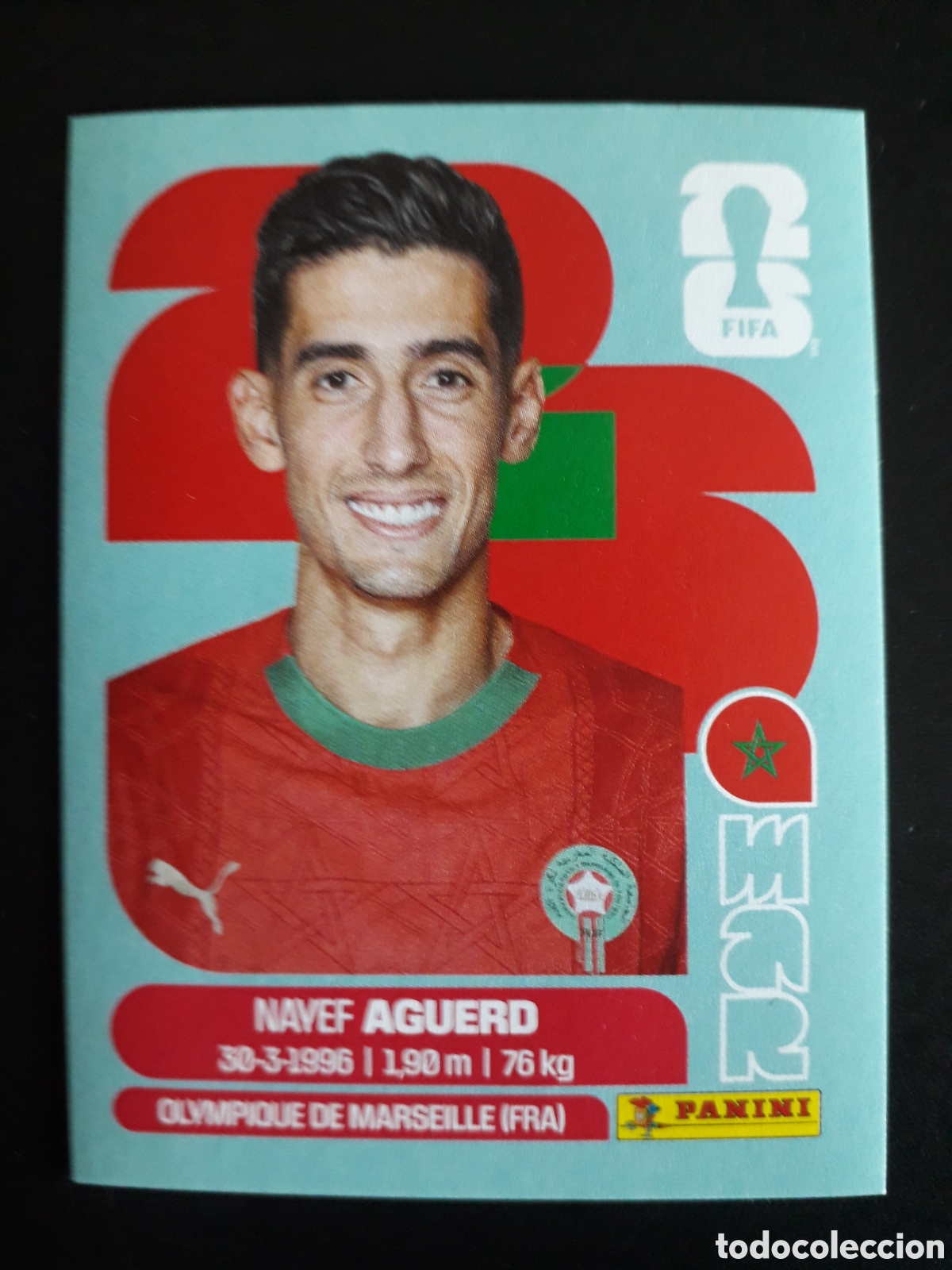 Cromos de F&uacute;tbol: AGUERD MARRUECOS MAR 6 MUNDIAL F&Uacute;TBOL 2026 FIFA WORLD CUP PANINI SIN PEGAR PEDIDO M&Iacute;NIMO 3&euro;.