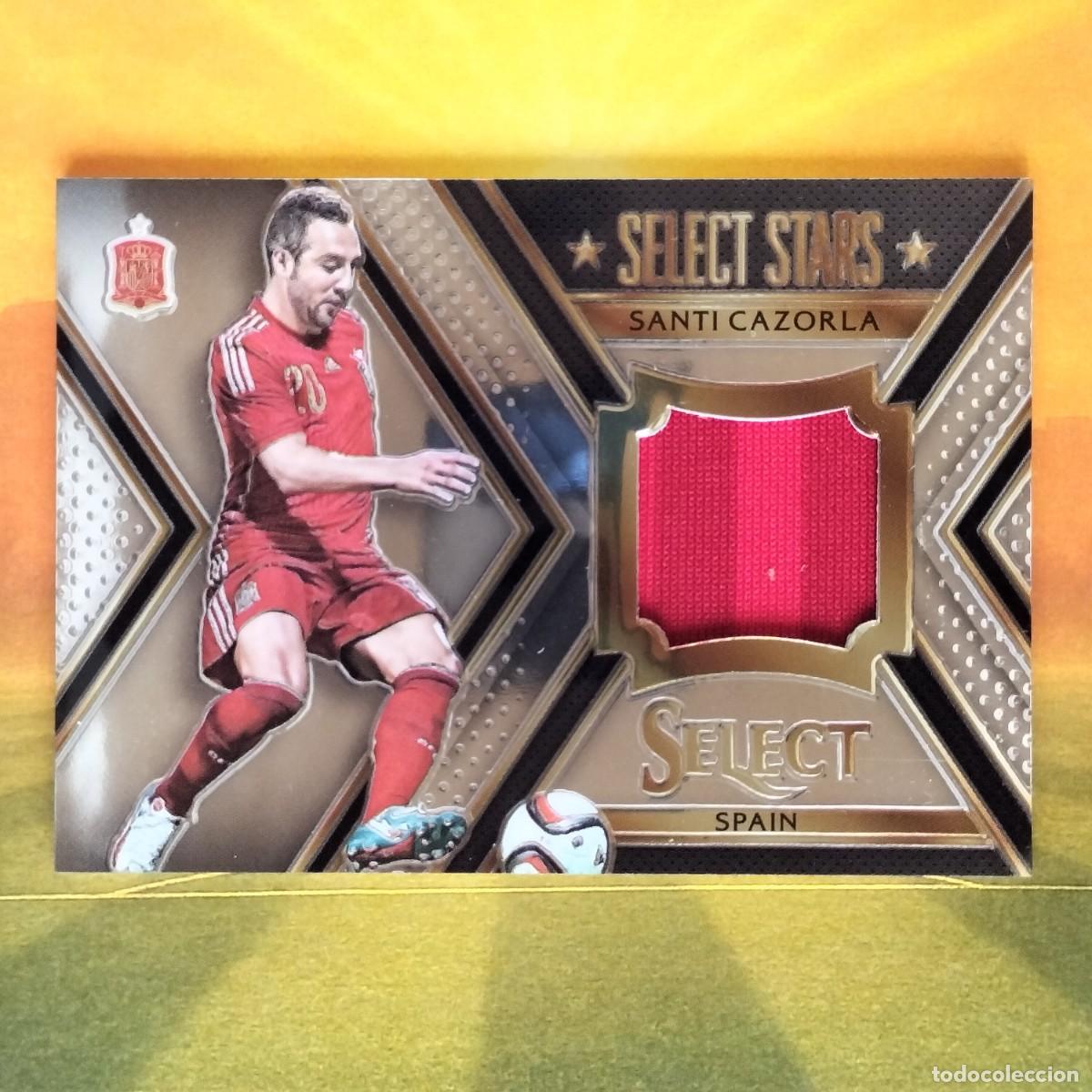 Cromos de F&uacute;tbol: Santi Cazorla | Espa&ntilde;a | Select Stars Memorabilia | 2015-16 Panini Select Soccer