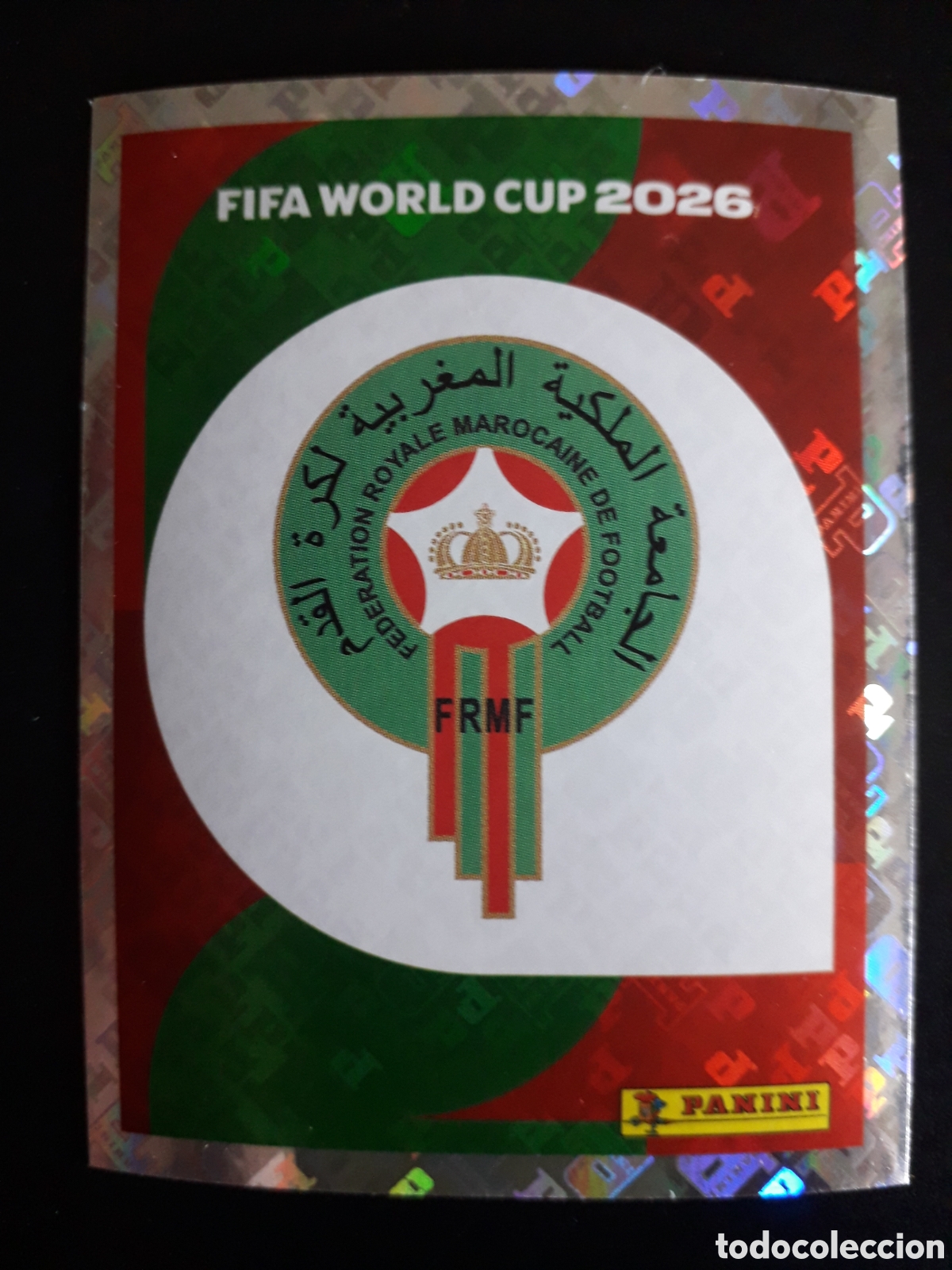Football Stickers: ESCUDO MARRUECOS MAR 1 MUNDIAL F&Uacute;TBOL 2026 FIFA WORLD CUP PANINI SIN PEGAR PEDIDO M&Iacute;NIMO 3&euro;.