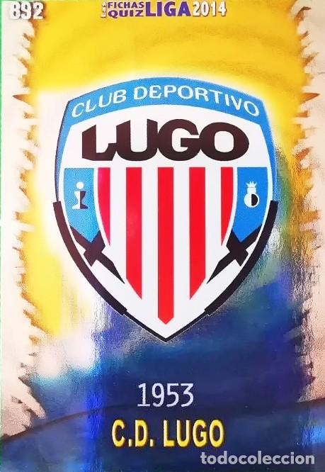 Cromos de F&uacute;tbol: ESCUDO LUGO 1953 N&ordm; 892 BRILLO LISO MUNDICROMO FICHAS DE LA LIGA 2013 2014 13 14