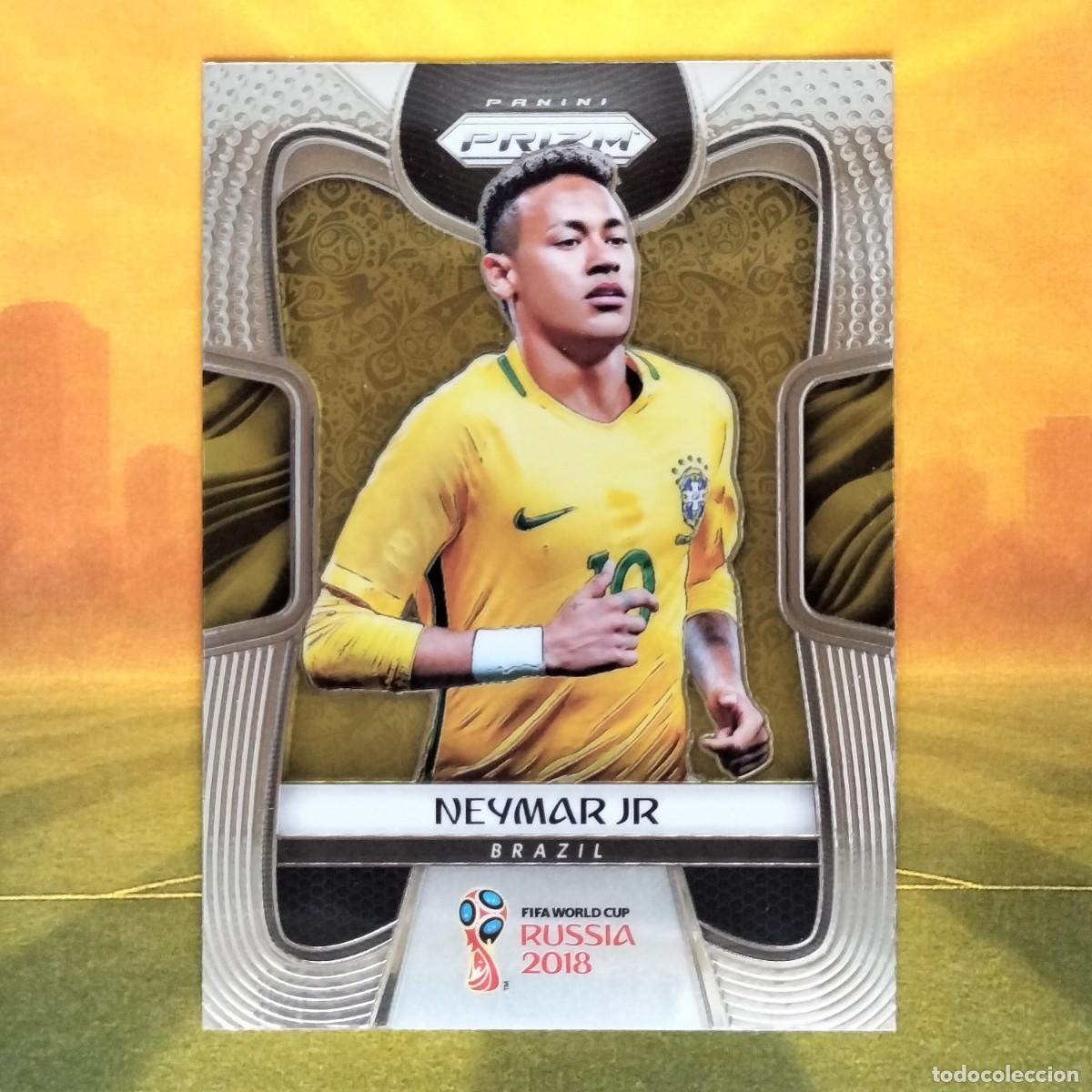 Cromos de F&uacute;tbol: #25 Neymar Jr | Brasil | 2018 Panini Prizm World Cup