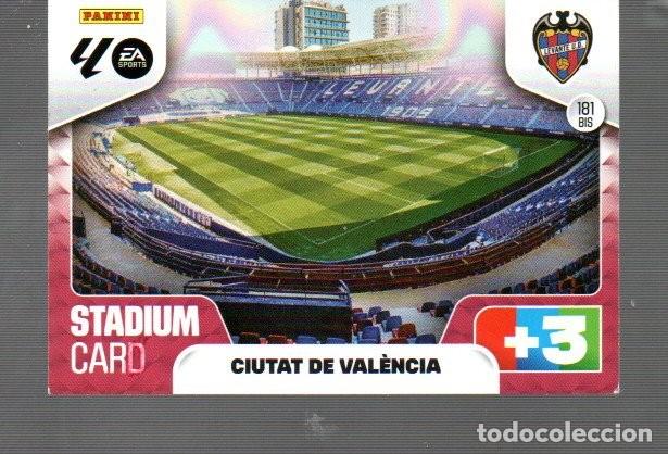 Cromos de F&uacute;tbol: CROMO DE LIGA FUTBOL 2025/26 DE XL ADRENALYN Y PANINI ESTADIO DE LEVANTE N&ordm; 181 BIS