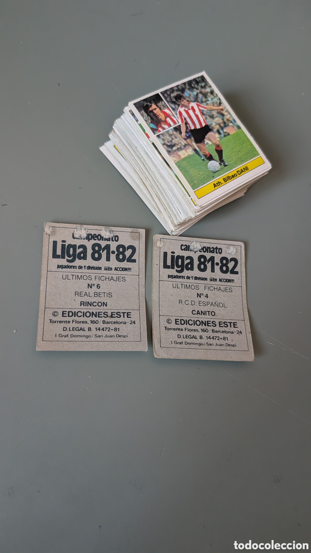 Cromos de F&uacute;tbol: LOTE 76 CROMOS LIGA ESTE 1981/82 81 82 DESPEGADOS INCLUYE 2 FICHAJES
