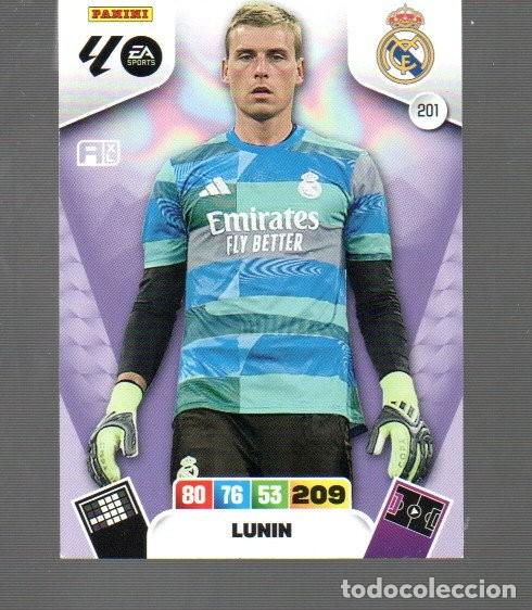 Cromos de F&uacute;tbol: CROMO DE LIGA FUTBOL 2025/26 DE XL ADRENALYN Y PANINI ESTADIO DE REAL MADRID LUNIN N&ordm; 201