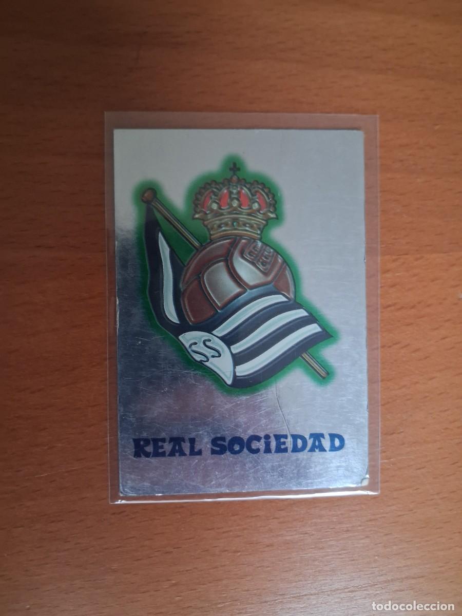 Cromos de F&uacute;tbol: Fichas de la Liga de Mundicromo 2001 2002 01 02 Real Sociedad 253 Escudo Brillo Liso