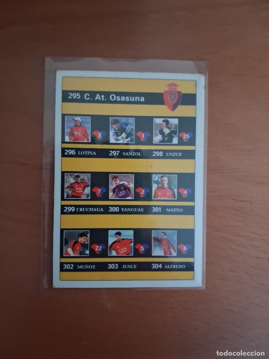 Cromos de F&uacute;tbol: Fichas de la Liga de Mundicromo 2001 2002 01 02 CA Osasuna 315 Indice