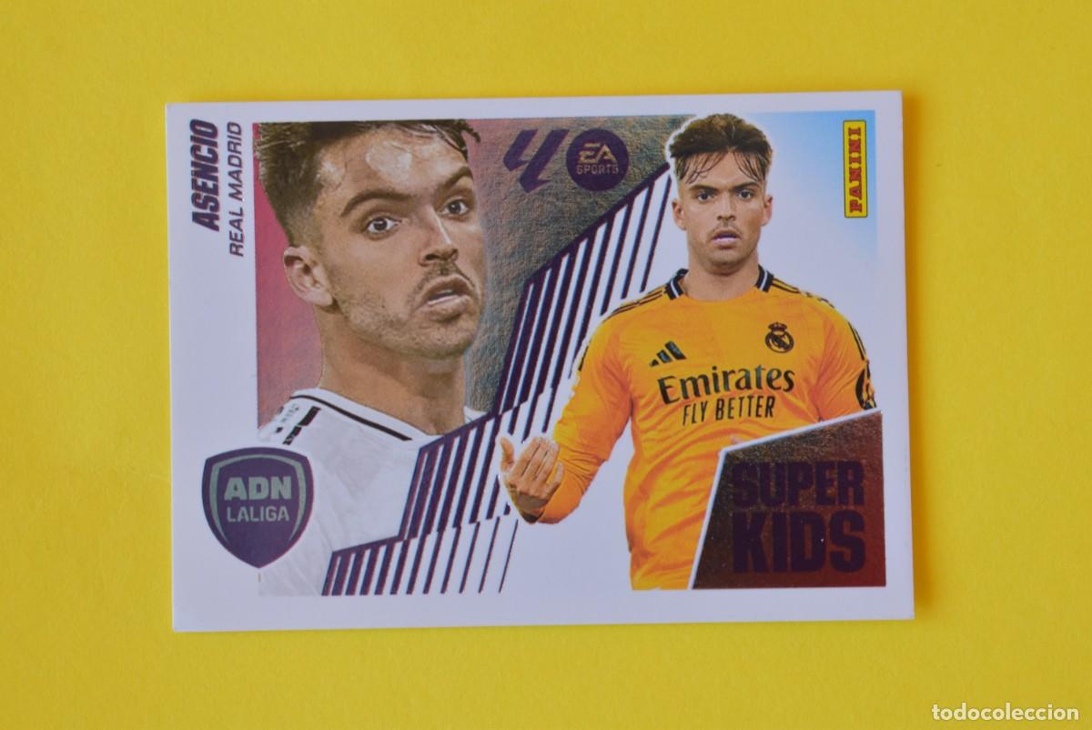 Figurine di Calcio: Cromo Liga 25 26. 2025 2026. Asencio. N. &ordm; 1. ADN La Liga. Super Kids. Real Madrid. Panini